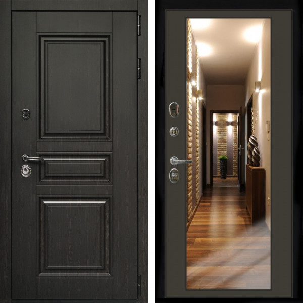 Входная дверь Стандарт 10 + Зеркало венге