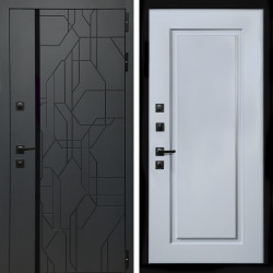 Входная дверь Верона Графит + ФЛ-119 силк маус