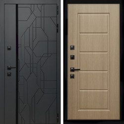 Входная дверь Верона Графит + ФЛ-39 эко дуб