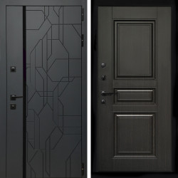 Входная дверь Верона Графит + Классика венге