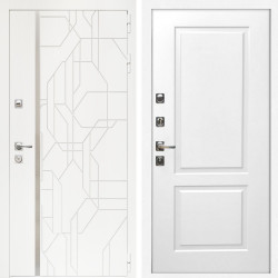 Входная дверь Верона + ФЛ-117 белый матовый