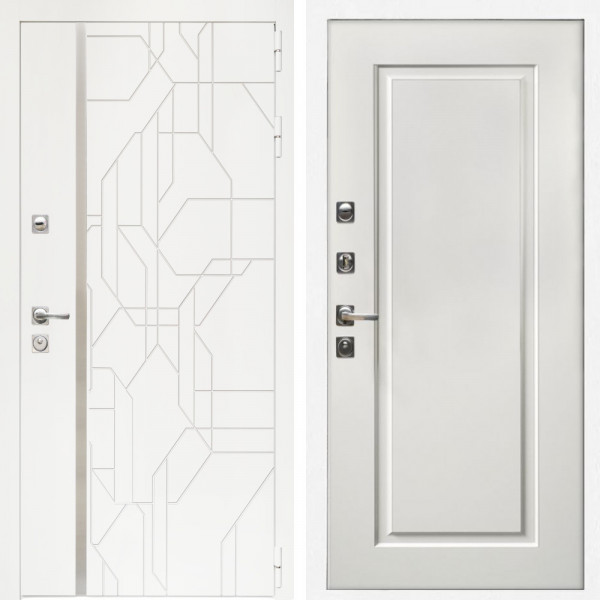 Входная дверь Верона + ФЛ-119 белый матовый