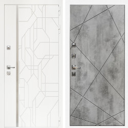Входная дверь Верона + Лучи бетон светлый