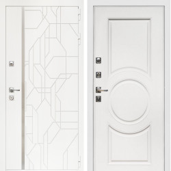 Входная дверь Верона + МС-100 белый матовый