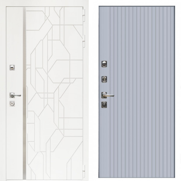 Входная дверь Верона + Вертикаль Силк маус
