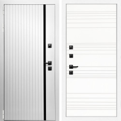 Входная дверь Вертика + Горизонт дуб кантри