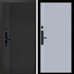 Входная дверь Вертикаль Блек SMART + Вертикаль Силк маус