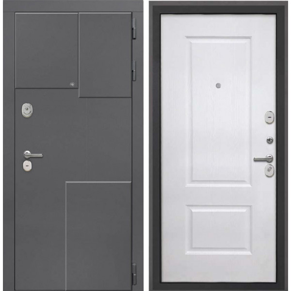 Входная дверь Интекрон Брайтон 3d Чесура светлая ФЛ-566