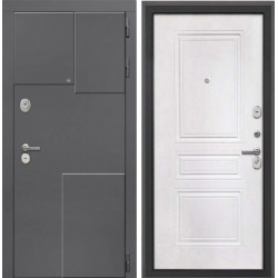 Входная дверь Интекрон Брайтон 3d Белая матовая ФЛ-243-М