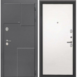 Входная дверь Интекрон Брайтон 3d Силк Сноу гладкая (белая)