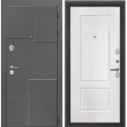 Входная дверь Интекрон Брайтон 3d Белая матовая КВ-2