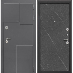 Входная дверь Интекрон Брайтон 3d Гранит Лава Оникс