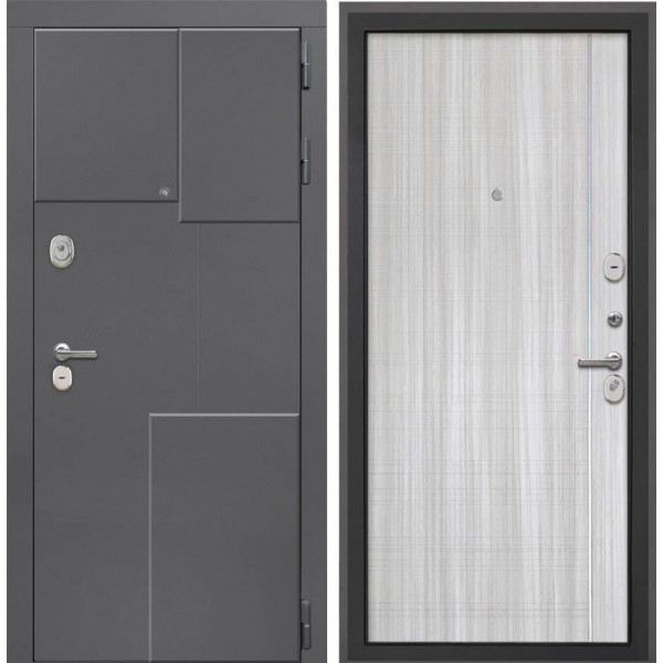 Входная дверь Интекрон Брайтон 3d Сандал Белый В-07