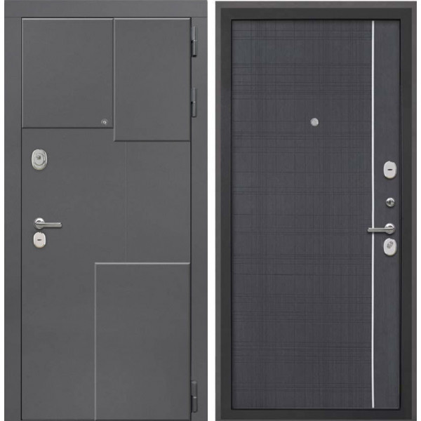 Входная дверь Интекрон Брайтон 3d В-07 Венге