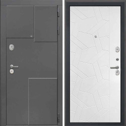 Входная дверь Интекрон Брайтон 3d Ясень силк белый ФЛ-306