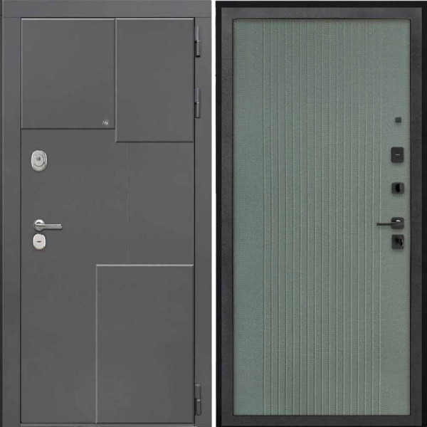 Входная дверь Интекрон Брайтон 3d Пазл грин ФЛ-295