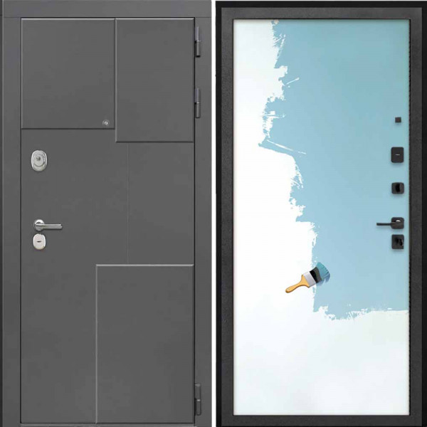 Входная дверь Интекрон Брайтон 3d под покраску