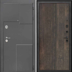 Входная дверь Интекрон Брайтон 3d Тиковое дерево гладкая