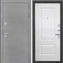 Входная дверь Интекрон Брайтон антрацит Альба роял вуд белый