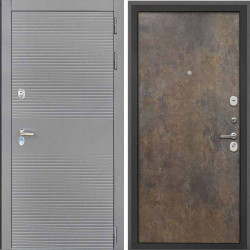Входная дверь Интекрон Брайтон антрацит Гранж Гладкая