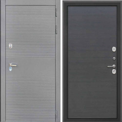 Входная дверь Интекрон Брайтон антрацит Эковенге поперечный