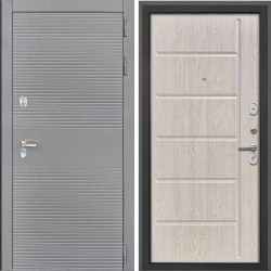 Входная дверь Интекрон Брайтон антрацит Сосна белая ФЛ-102