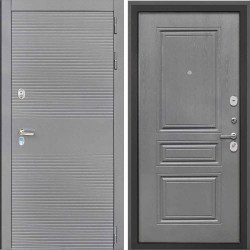 Входная дверь Интекрон Брайтон антрацит Графит ФЛ-243-М