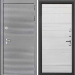 Входная дверь Интекрон Брайтон антрацит Белый Ясень ФЛ-316