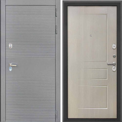Входная дверь Интекрон Брайтон антрацит ФЛ-638М лиственница беж