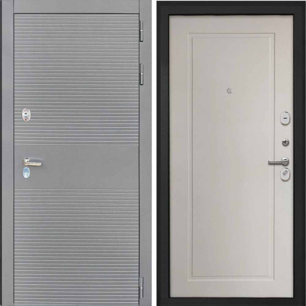 Входная дверь Интекрон Брайтон антрацит ФЛ-642 светлое кофе