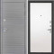 Входная дверь Интекрон Брайтон антрацит Силк Сноу гладкая (белая)