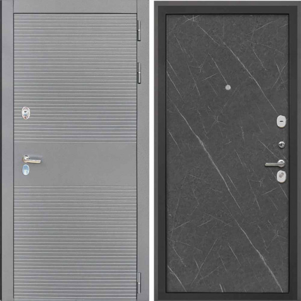 Входная дверь Интекрон Брайтон антрацит Гранит Лава Оникс