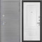 Входная дверь Интекрон Брайтон антрацит Белая матовая КВ-2