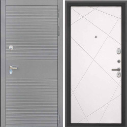 Входная дверь Интекрон Брайтон антрацит Лучи-М Софт Милк