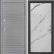 Входная дверь Интекрон Брайтон антрацит Мрамор натур арктик гладкая