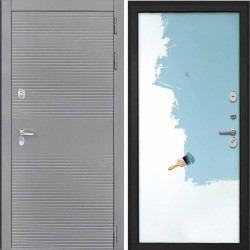 Входная дверь Интекрон Брайтон антрацит под покраску