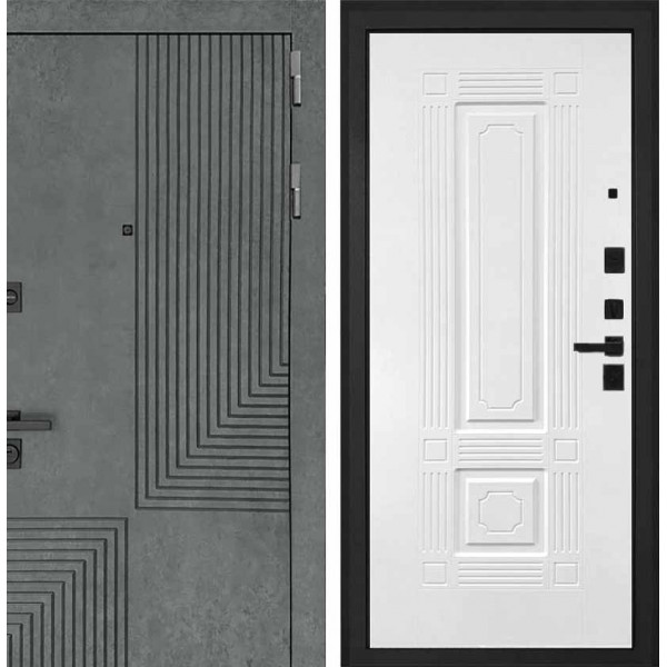 Входная дверь Интекрон Фараон Ясень белый силк ФЛ-2