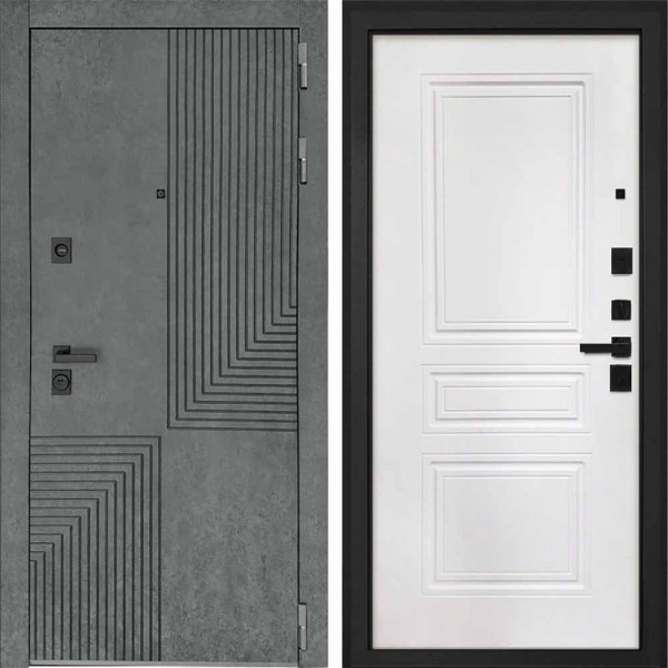 Входная дверь Интекрон Фараон Белая матовая ФЛ-243-М