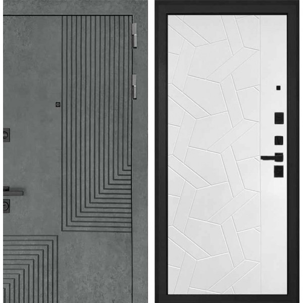 Входная дверь Интекрон Фараон Ясень силк белый ФЛ-306