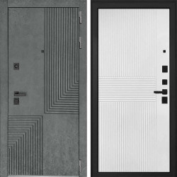 Входная дверь Интекрон Фараон Мэджик шифон белый ФЛ-326М