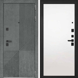 Входная дверь Интекрон Фараон Силк Сноу гладкая (белая)