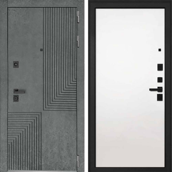 Входная дверь Интекрон Фараон Силк Сноу гладкая (белая)