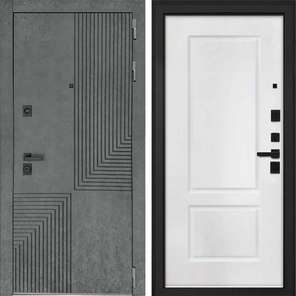 Входная дверь Интекрон Фараон Белая матовая КВ-2