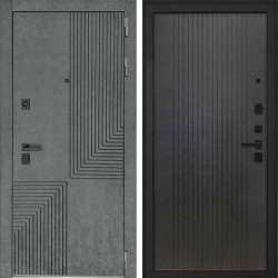 Входная дверь Интекрон Фараон Лофт черный ФЛ-295