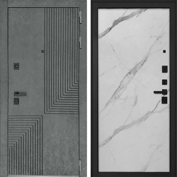 Входная дверь Интекрон Фараон Мрамор натур арктик гладкая