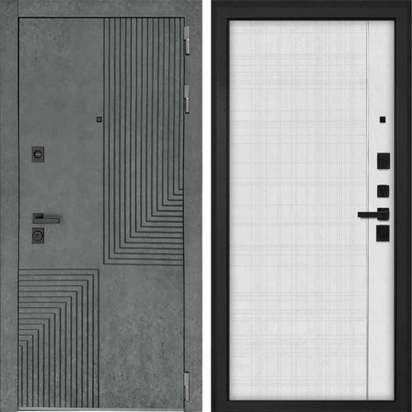 Входная дверь Интекрон Фараон Лофт Белый В-07