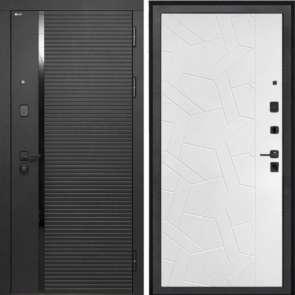 Входная дверь Интекрон Форте Ясень силк белый ФЛ-306