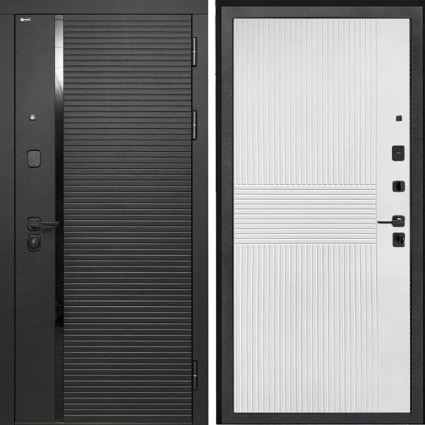 Входная дверь Интекрон Форте ФЛ-326М Мэджик шифон (белый)