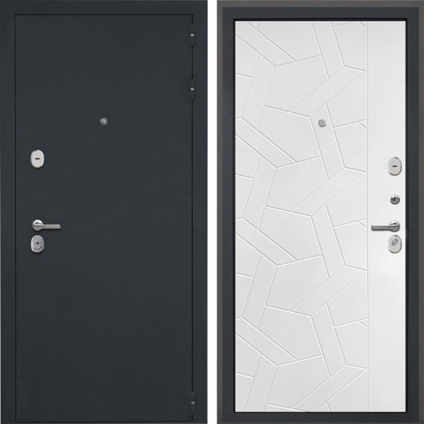 Входная дверь Интекрон Гектор Ясень силк белый ФЛ-306