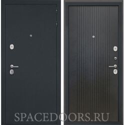 Входная дверь Интекрон ГРЕЦИЯ Лофт черный ФЛ-295